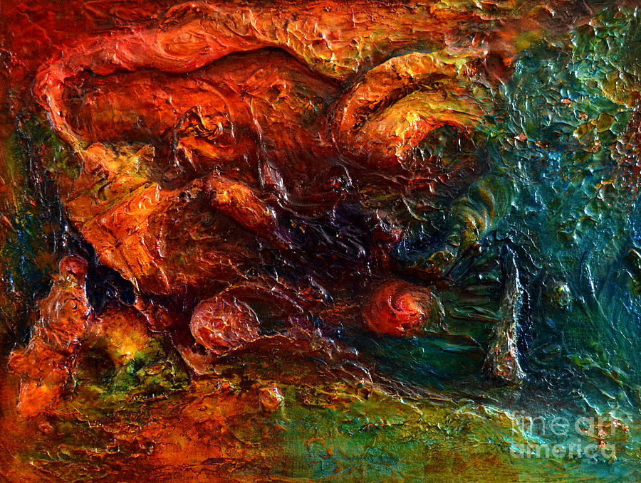 Treasure Map One Painting by Claire Bull