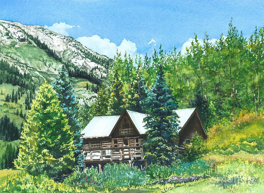 Watercolor Landscape Painting - Treasured Memories by Barbara Jewell