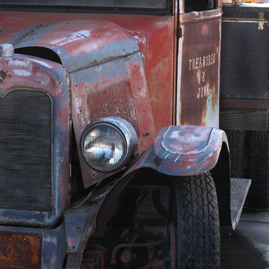 Truck Photograph - Treasures and Junk by Art Block Collections