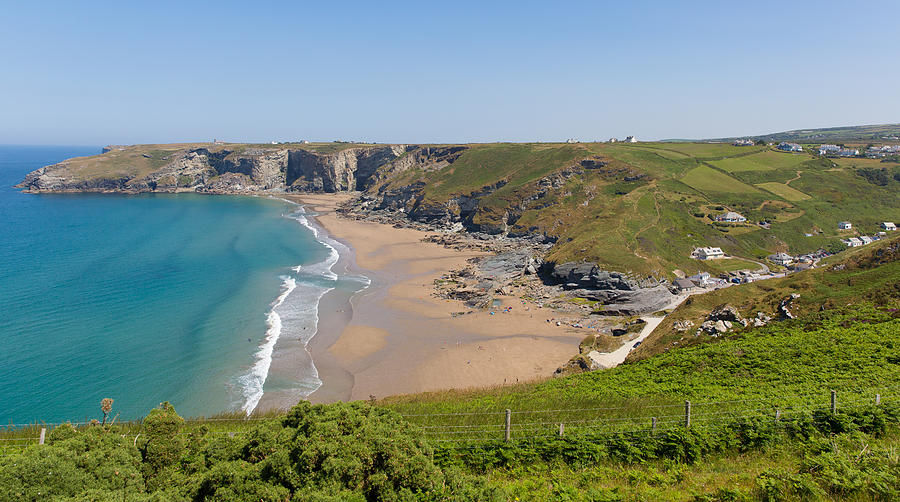 Trebarwith Strand Cornwall Photograph by Charlesy | Fine Art America