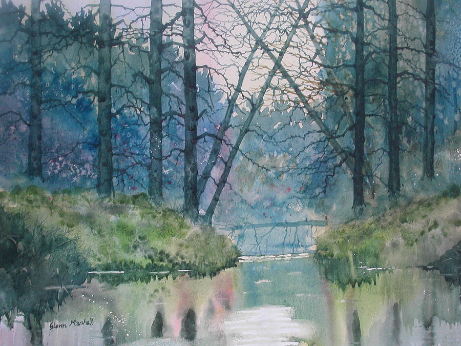 Tree Bridge Painting by Glenn Marshall