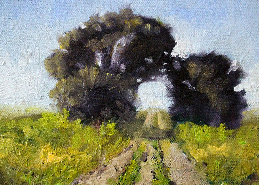 Tree Bridge Painting by Nancy Merkle