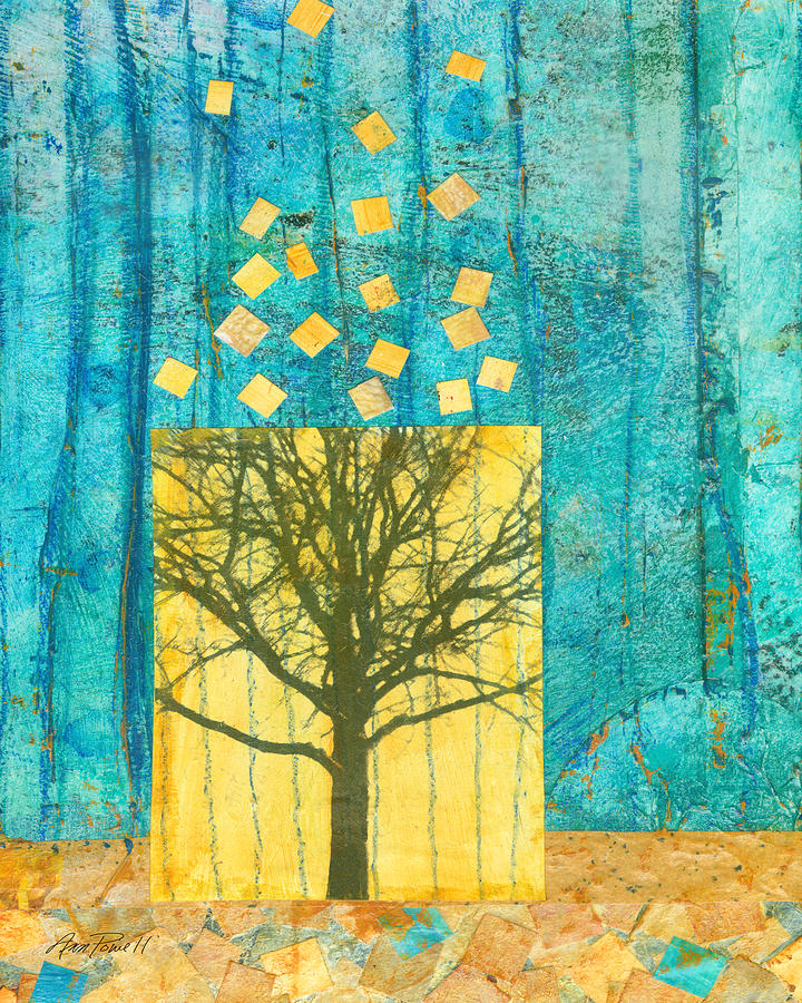 Tree Collage Mixed Media by Ann Powell