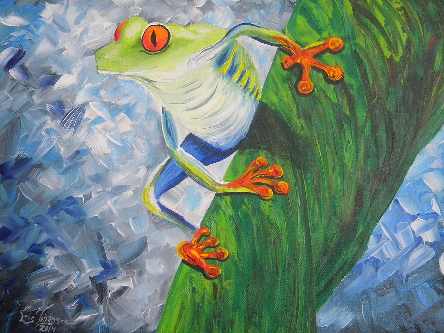 Tree Frog Painting by Eric Johansen