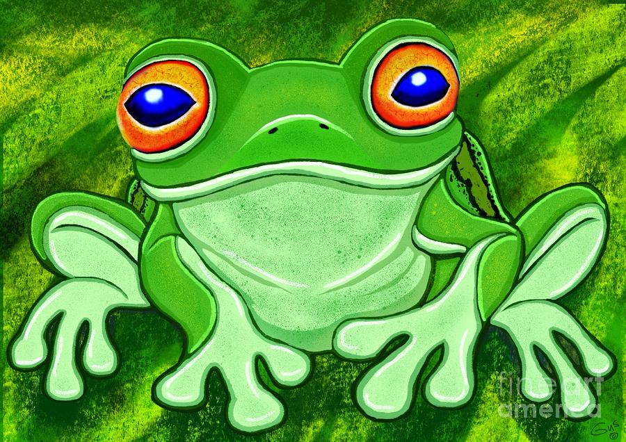 Tree Frog Digital Art by Nick Gustafson