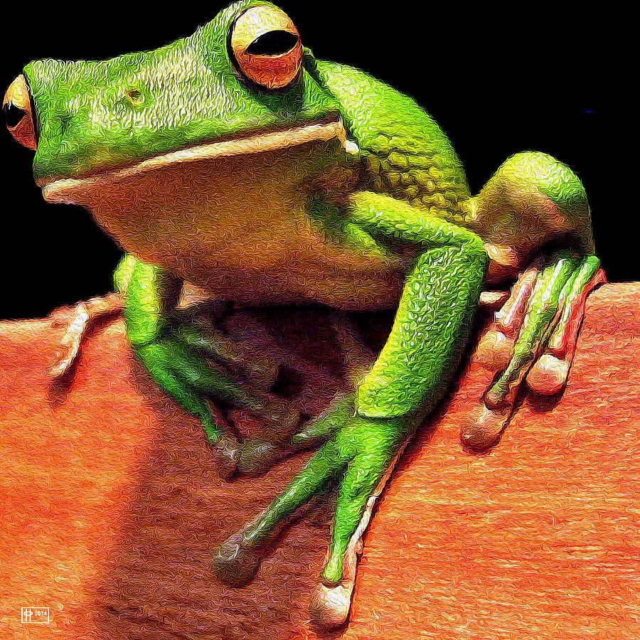 Tree Frog Toehold Digital Art by Jim Pavelle