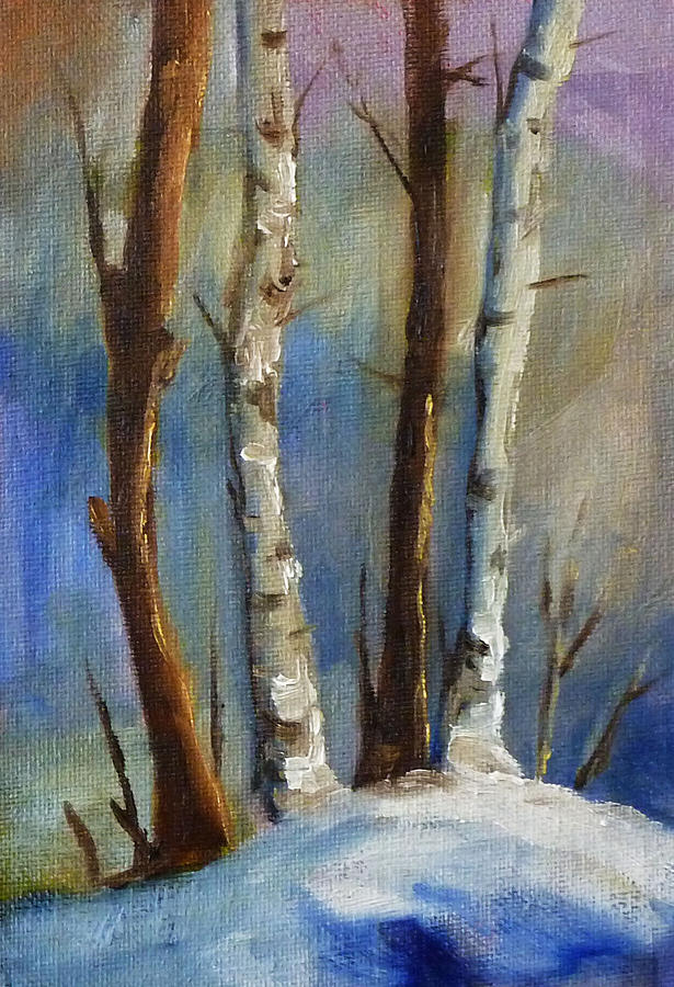 Tree Group Painting by Nancy Merkle