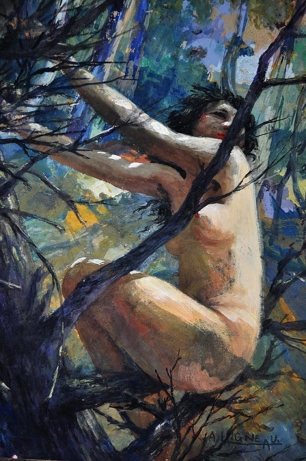 Nude Photograph - Tree Hugger by Andrea Kollo