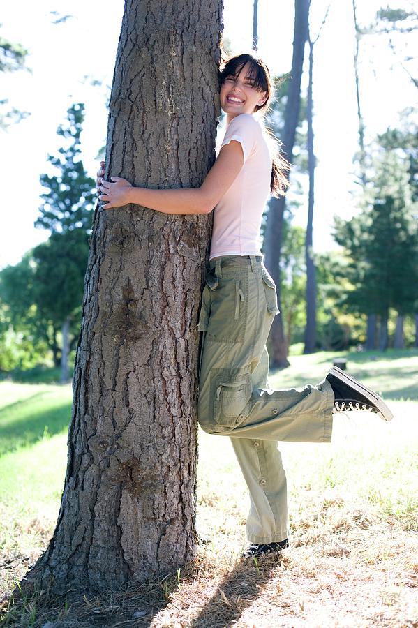 Summer Photograph - Tree Hugging by Ian Hooton/science Photo Library