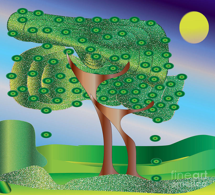 Tree Digital Art by Iris Gelbart