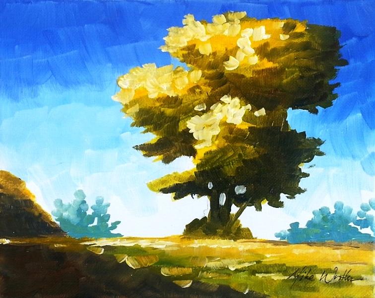 Tree  Painting by Mike Worthen