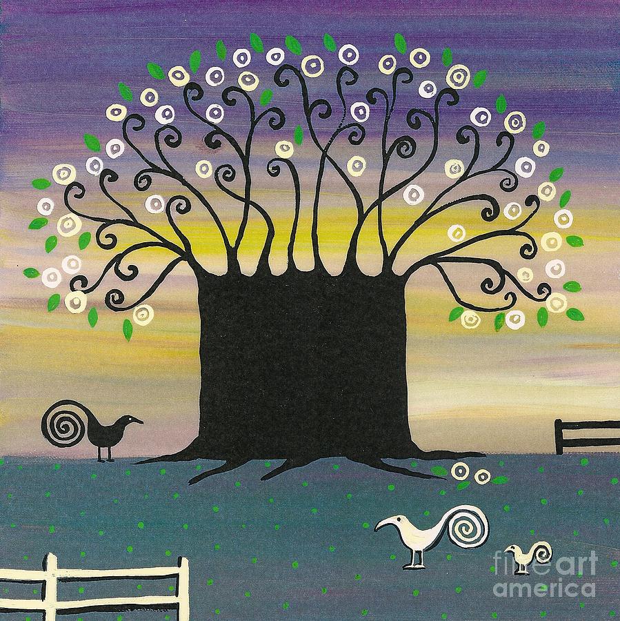 Tree Of Joy Painting by Margaryta Yermolayeva