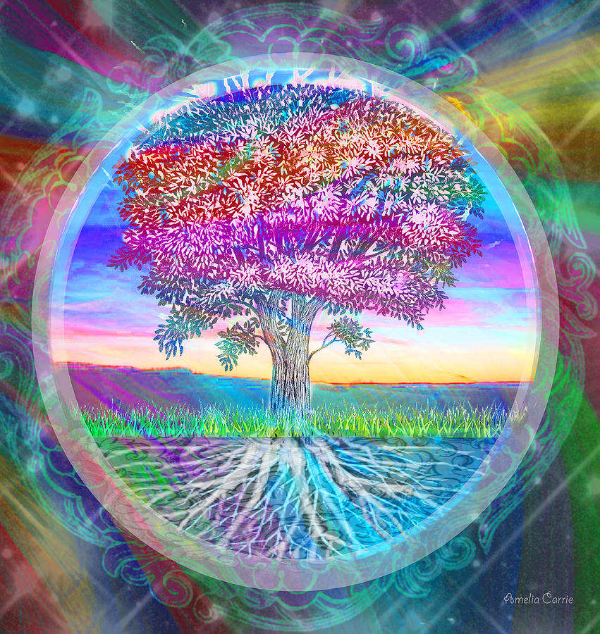 Tree of Life Digital Art by Amelia Carrie - Fine Art America