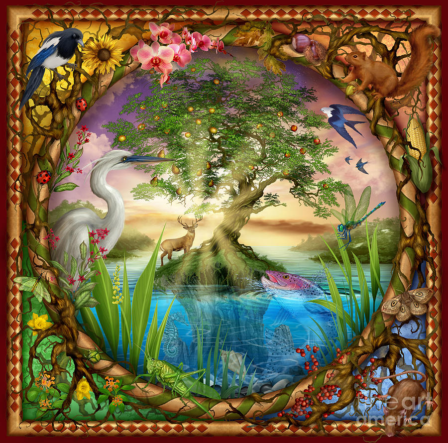 Tree of Life Digital Art by MGL Meiklejohn Graphics Licensing