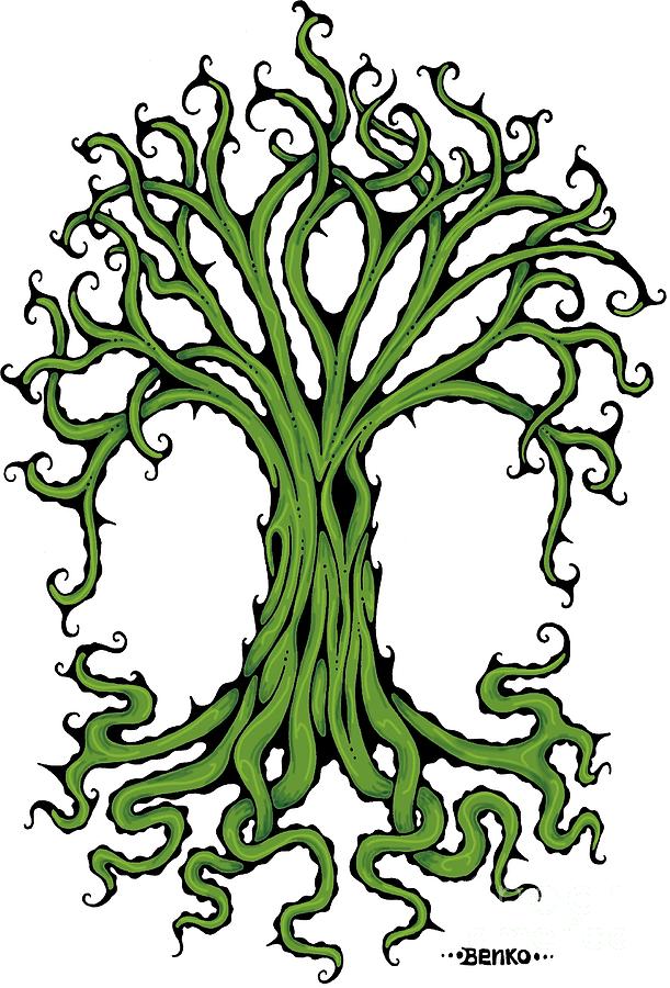 Tree Of Life Digital Art - Tree of Life Colored by John Benko Tree Of Life Digital Art - Tree of Life Colored by John Benko