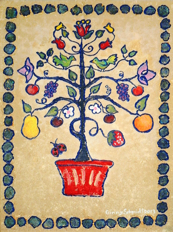 Tree of Life Painting by Ginny Schmidt