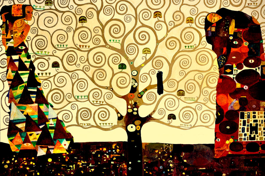 Byzantine Painting - Tree of Life by Henryk Gorecki
