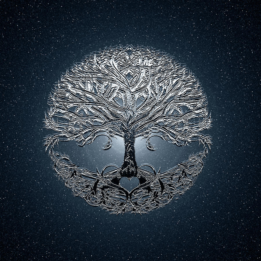 Tree of Life Nova Blue Digital Art by Amelia Carrie