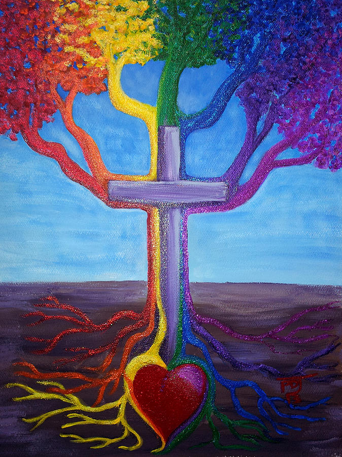 Tree Of Life Promise Of Eternal Life Painting by Pamorama Jones