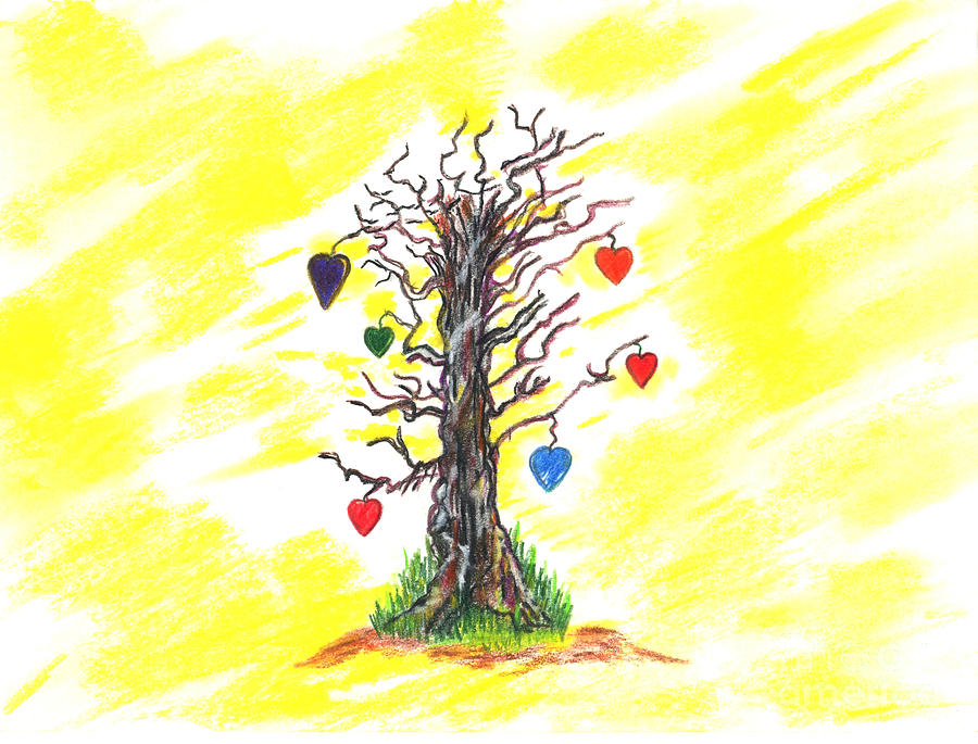 Tree of Love Painting by Mary Zimmerman