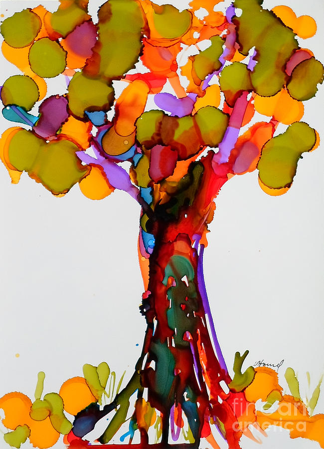 Tree Of Many Colors Painting by Vicki  Housel