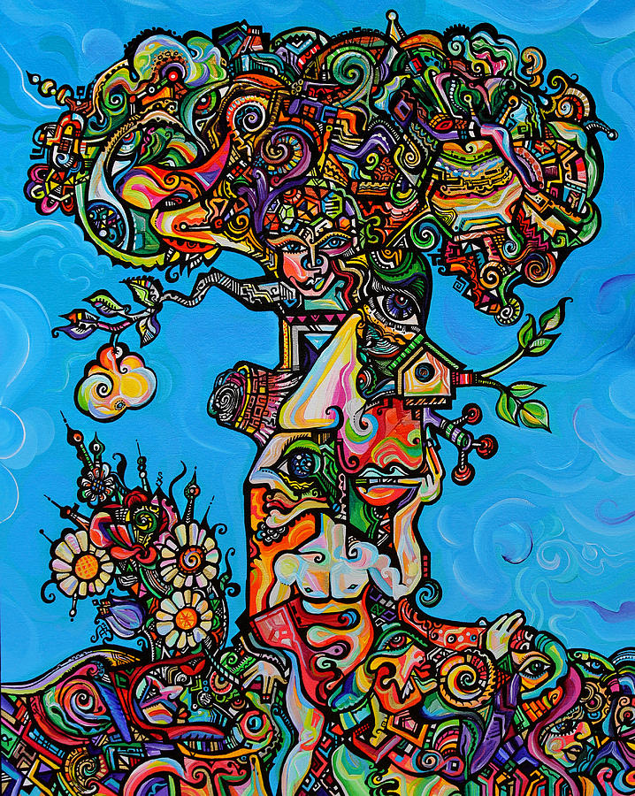 Tree of Wisdom Painting by Alex Arshansky