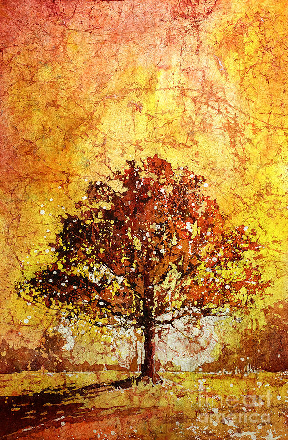 Tree on Fire Painting by Ryan Fox