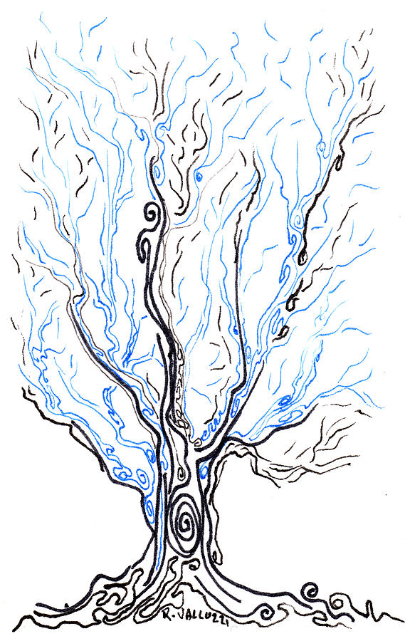 Tree pattern Painting by Regina Valluzzi