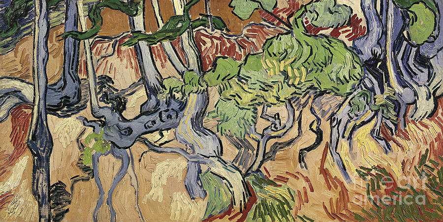 Tree Roots Painting by Vincent Van Gogh