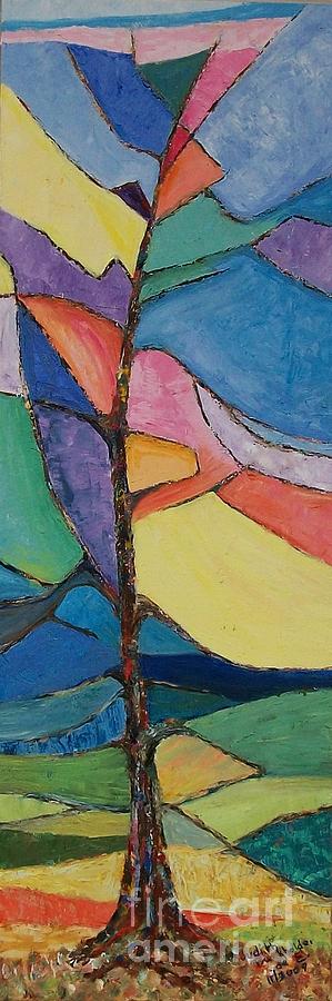 Tree Sky Symphony - SOLD Painting by Judith Espinoza