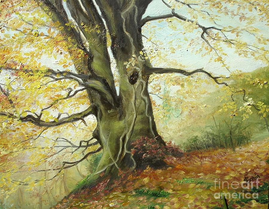 Nature Painting - Tree by Sorin Apostolescu