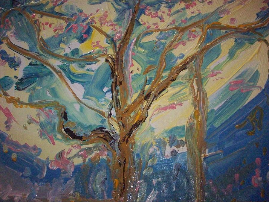 Tree three wishes Painting by Judith Desrosiers