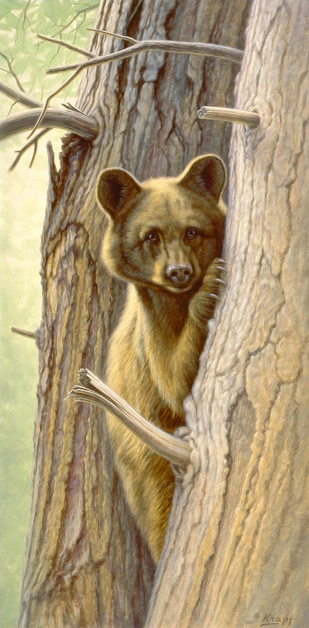 Wildlife Painting - Treed by Paul Krapf