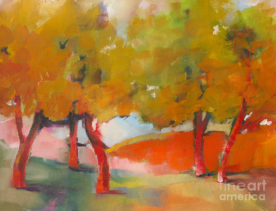Trees #5 Painting by Michelle Abrams