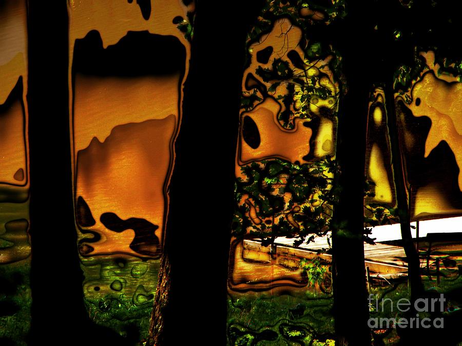 Tree Photograph - Melted Sunset Abstract by Christina Stanley