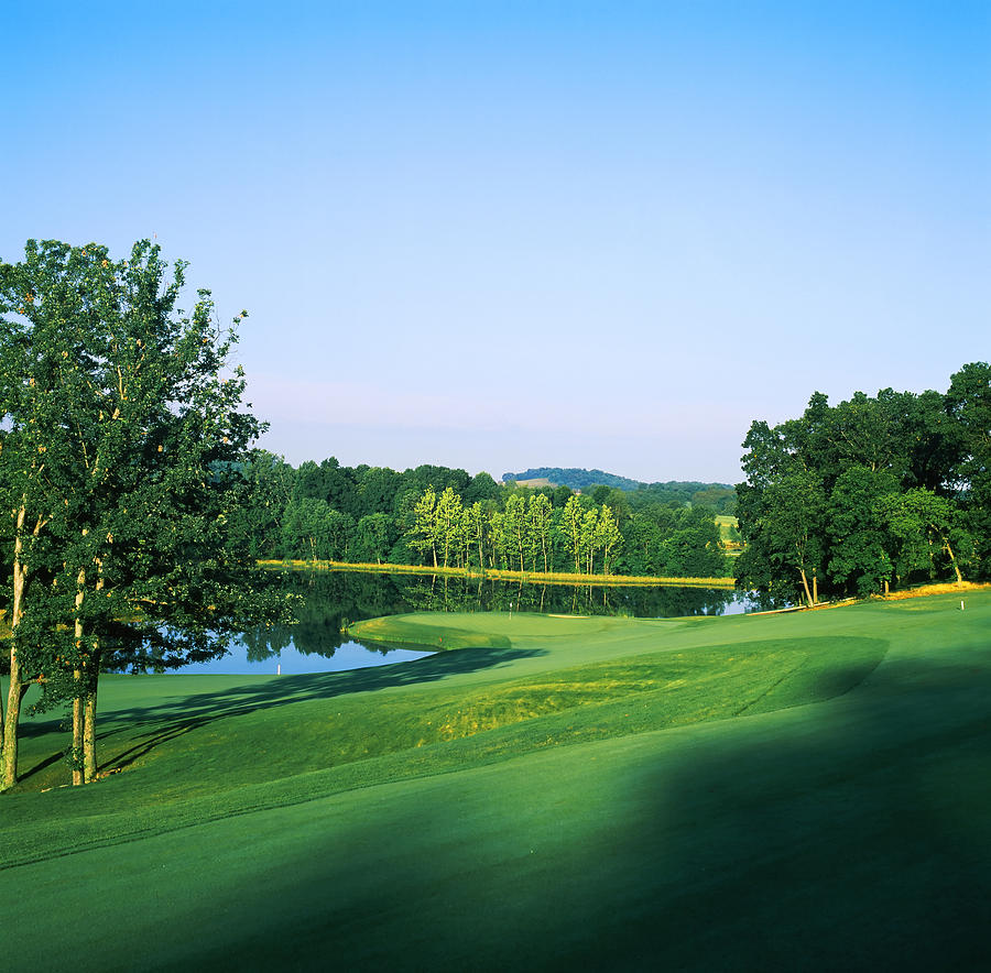 Nature Photograph - Trees In A Golf Course, Longaberger by Panoramic Images