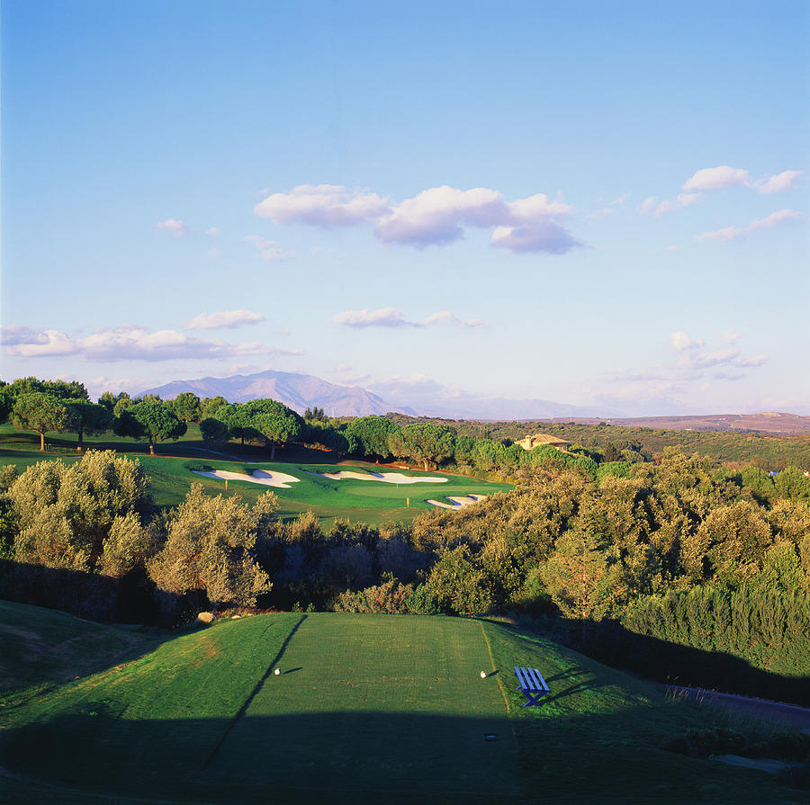 Trees In A Golf Course, Valderrama Golf Photograph by Panoramic Images