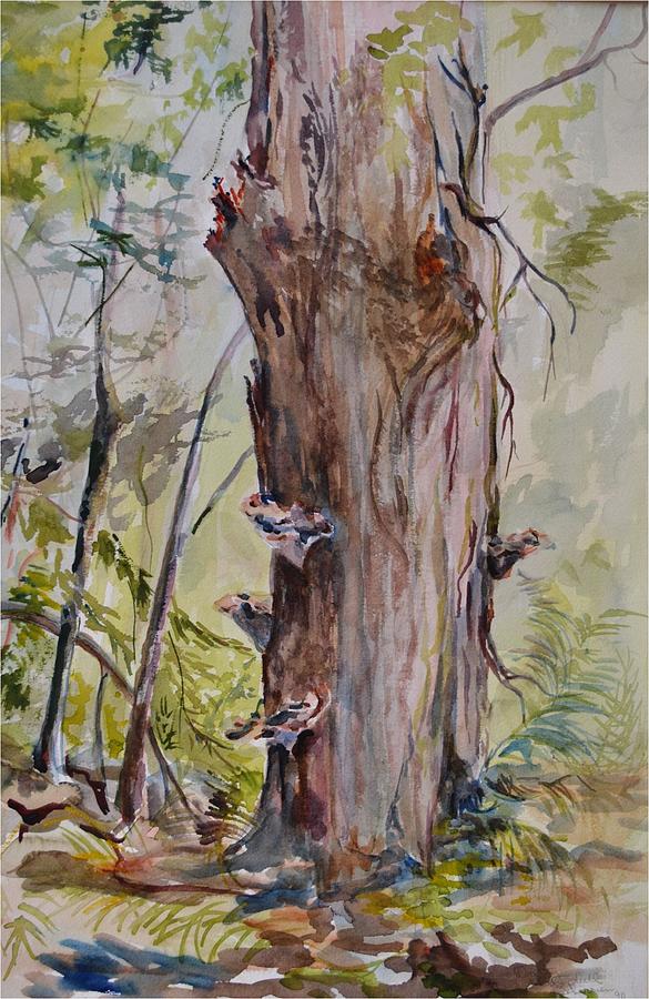 Trees on parade Barnstead NH Painting by Dorothy Campbell Therrien ...