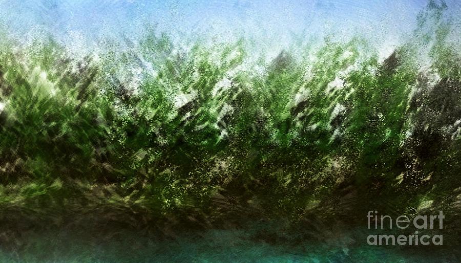 Trees On The Shore Digital Art by John Krakora