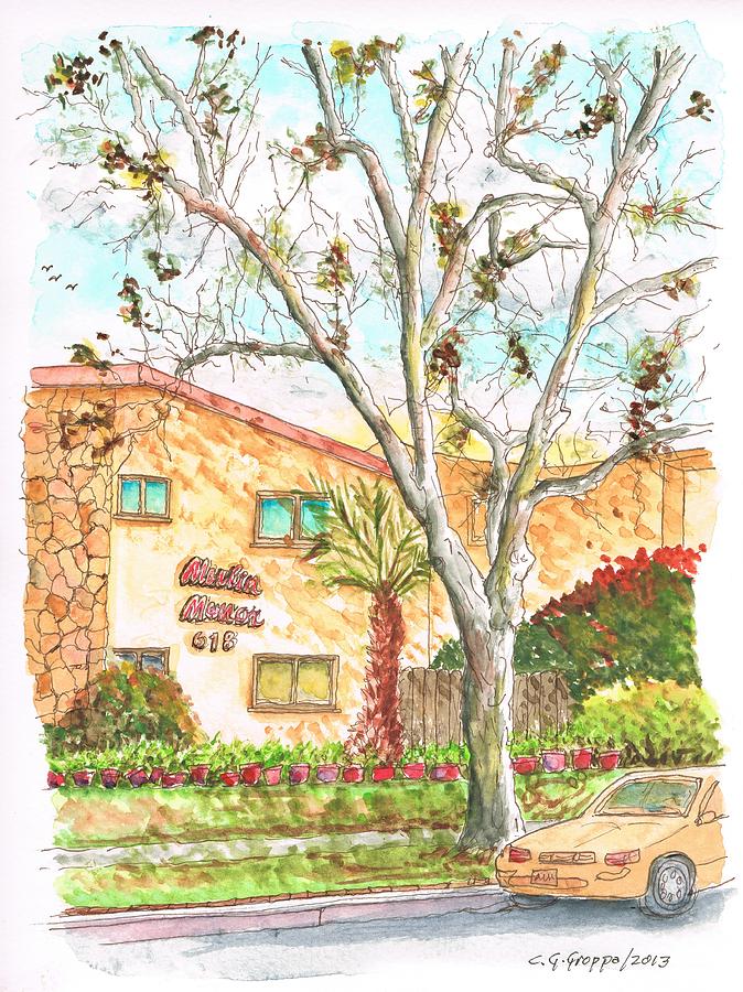 Trees without leaves in Hollywood-California Painting by Carlos G Groppa