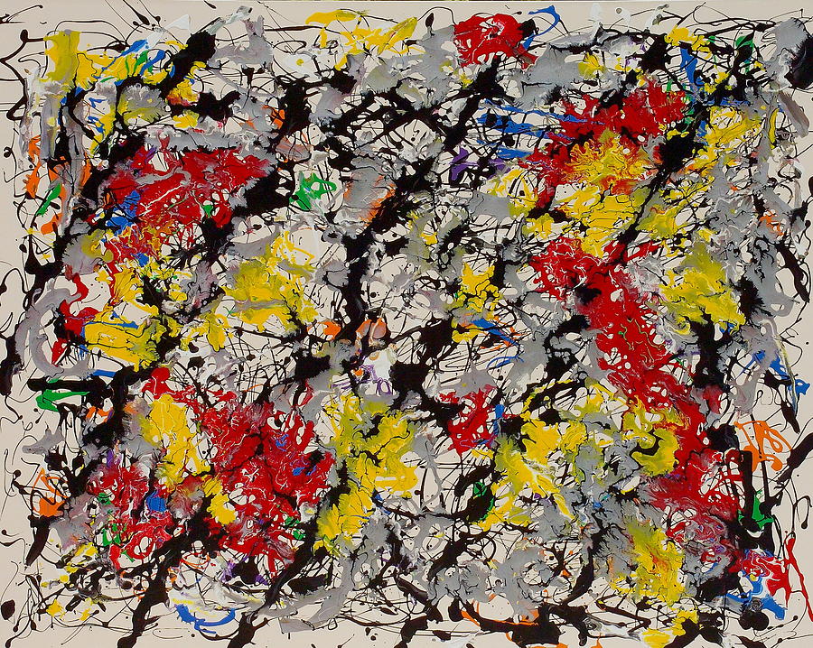 Paintings Painting - Treillage by Wayne Salvatore Paintings Painting - Treillage by Wayne Salvatore