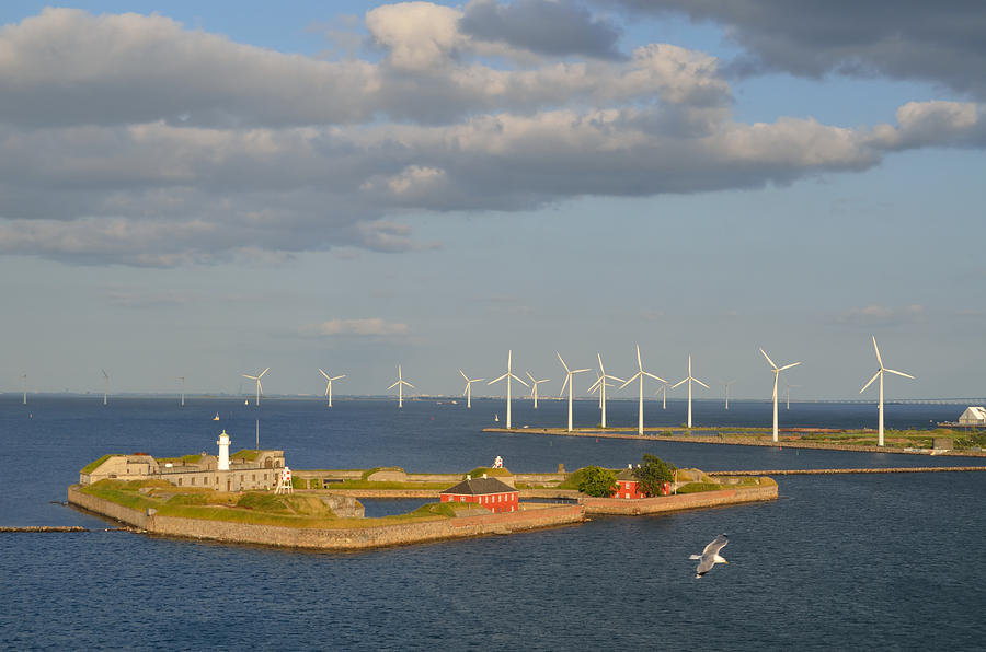 Trekoner Fort Wind Turbines Copenhagen Photograph by Tom Wurl