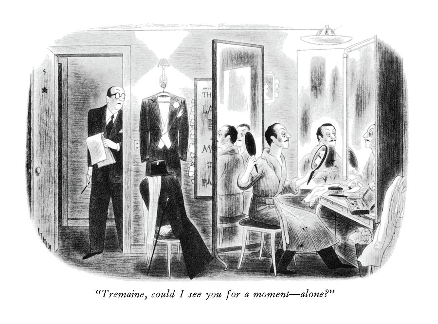 Tremaine, Could I See You For A Moment - Alone? Drawing by Richard Taylor