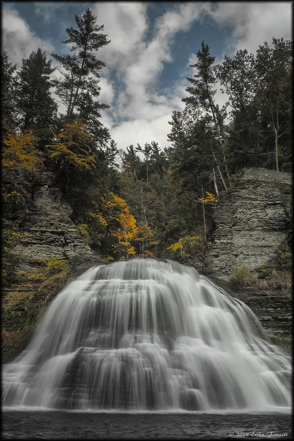 Treman Falls Photograph by Erika Fawcett