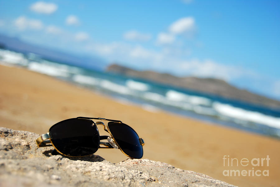 Trendy shades on beach Photograph by Antony McAulay