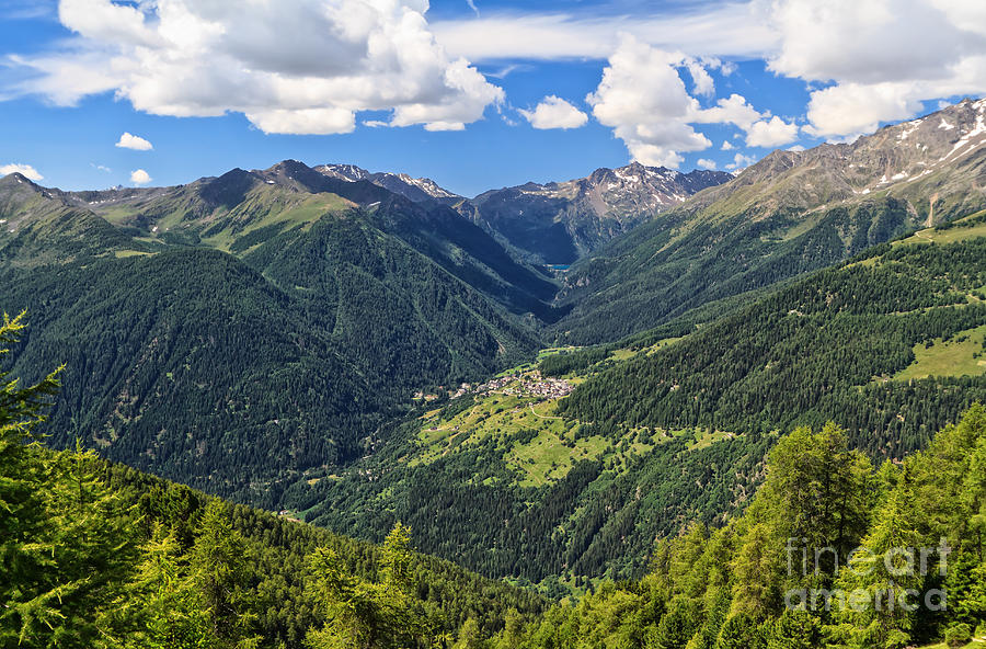 Trentino - Pejo valley overview Photograph by Antonio Scarpi