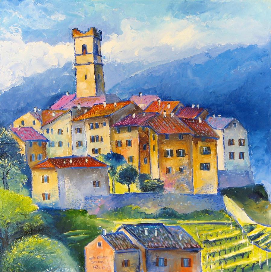Trentino -Vigolo Baselga Painting by Mikhail Zarovny