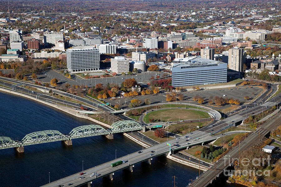 Trenton Ney Jersey Skyline Photograph by Bill Cobb - Fine Art America