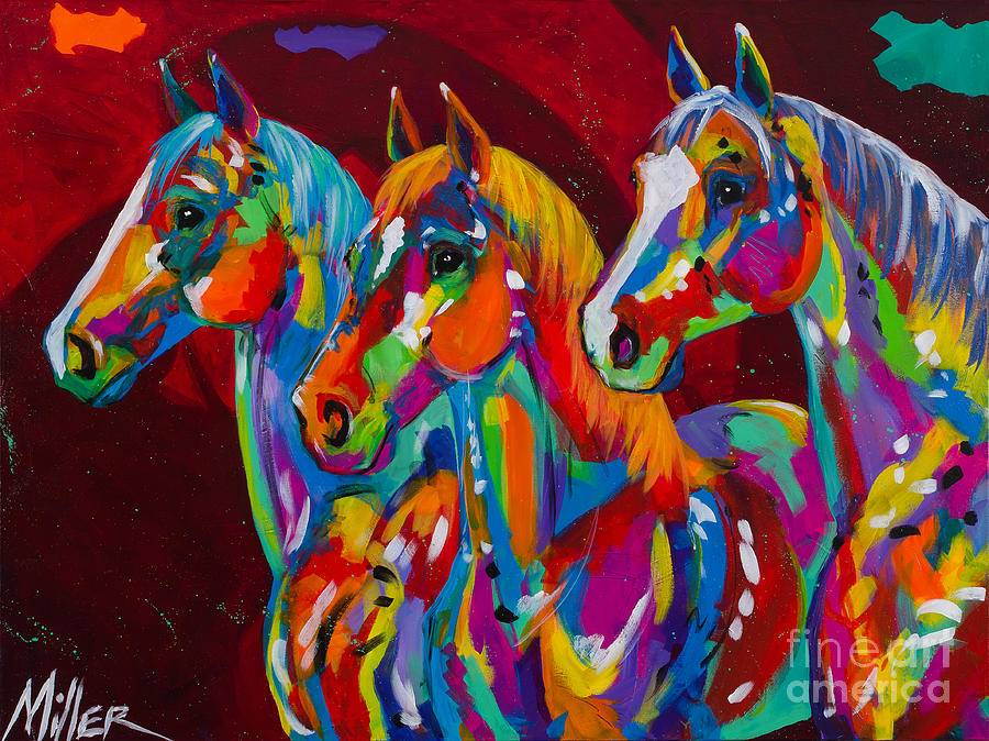 Tracy Miller Painting - Tres Bellezas by Tracy Miller