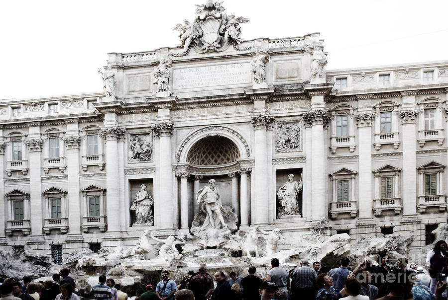 Trevi Fountain in Pastel Photograph by Jim  Calarese